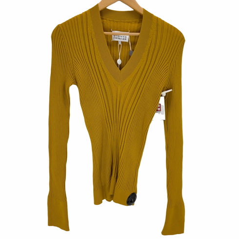 メゾンマルジェラ Maison Margiela Vネックリブニット レディース 1