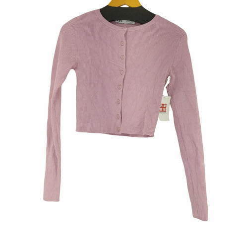 ザラ ZARA L/Sクルーネッカーディガン レディース US M