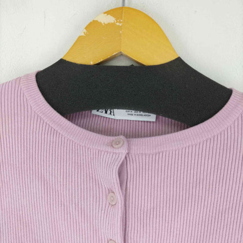 ザラ ZARA L/Sクルーネッカーディガン レディース US M