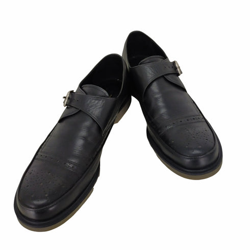 コムデギャルソンオムプリュス COMME des GARCONS HOMME PLUS レザー モンクストラップ メダリオン メンズ JPN:27