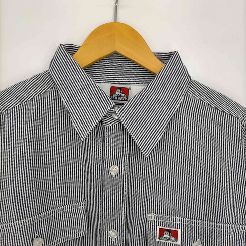 ベンデイビス BEN DAVIS L/S Hickory Stripe Work Shirt ヒッコリーストライプ ワークシャツ メンズ import:L