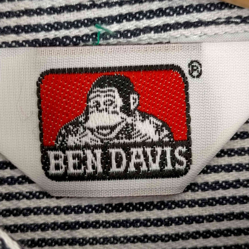 ベンデイビス BEN DAVIS L/S Hickory Stripe Work Shirt ヒッコリーストライプ ワークシャツ メンズ import:L