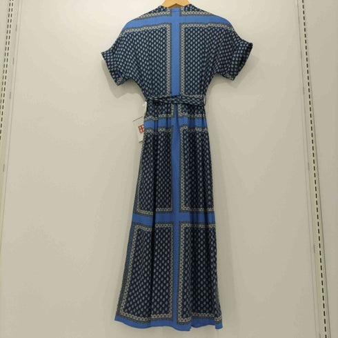 ザラ ZARA ペイズリープリント半袖ロングワンピース レディース xs
