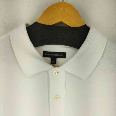 バナナリパブリック BANANA REPUBLIC ORGANIC PIQUE BLOCKED CHEST PIQUE POLO メンズ import:L