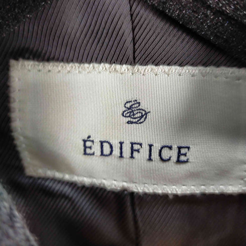 エディフィス EDIFICE カシミヤ混 木の実ボタン ウールコート メンズ