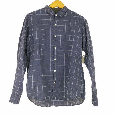 フォーワンセブンバイエディフィス 417 by EDIFICE EXTRA FRENCH LINEN リネン100 L/Sシャツ メンズ JPN:L