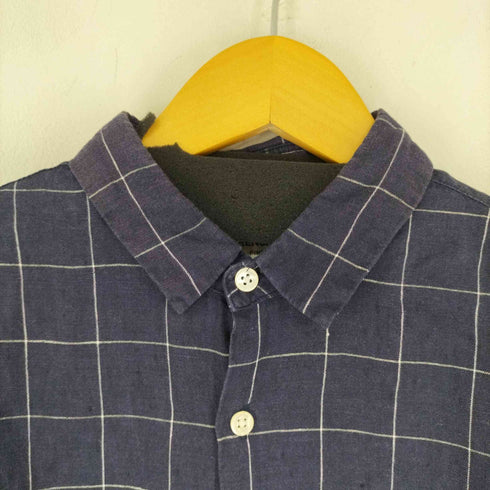 フォーワンセブンバイエディフィス 417 by EDIFICE EXTRA FRENCH LINEN リネン100 L/Sシャツ メンズ JPN:L