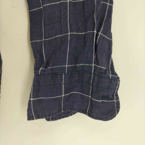 フォーワンセブンバイエディフィス 417 by EDIFICE EXTRA FRENCH LINEN リネン100 L/Sシャツ メンズ JPN:L
