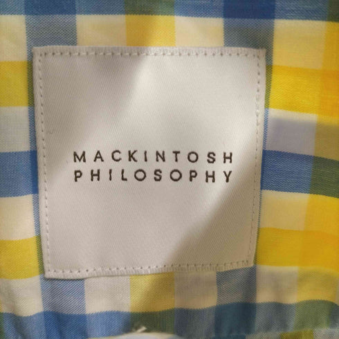 マッキントッシュフィロソフィー MACKINTOSH PHILOSOPHY ボタンダウン チェックL/Sシャツ メンズ 40