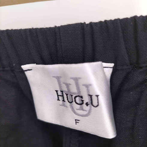 ハグユー HUG.U 裾 レース ワイド パンツ レディース FREE
