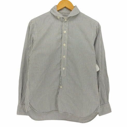 ハバーサック HAVERSACK 丸襟 L/S ストライプシャツ メンズ JPN:M