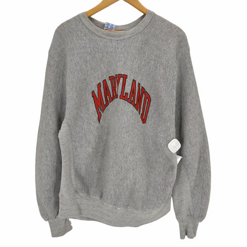 エムブイピー MVP 90s USA製 MARYLAND アーチプリント クルーネックスウェット メンズ JPN:L