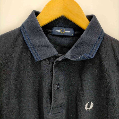 フレッドペリー FRED PERRY ロゴ刺繍 ポロシャツ メンズ JPN:M