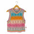 ザラ ZARA KNIT CROCHET TOP クロシェ編み コットンニットベスト レディース import:M