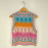 ザラ ZARA KNIT CROCHET TOP クロシェ編み コットンニットベスト レディース import:M