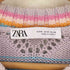ザラ ZARA KNIT CROCHET TOP クロシェ編み コットンニットベスト レディース import:M