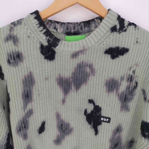 ハフ HUF BAR LOGO TIE DYE CREW SWEATER タイダイ クルーネックニット メンズ import:S
