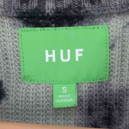 ハフ HUF BAR LOGO TIE DYE CREW SWEATER タイダイ クルーネックニット メンズ import:S