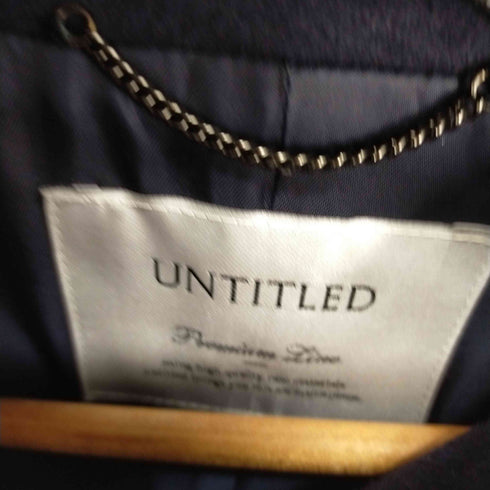 アンタイトル UNTITLED プレミアムライン 2WAY衿 スタンドカラー ロングコート レディース JPN:1