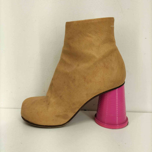 エムエムシックス メゾンマルジェラ MM6 Maison Margiela MADE IN ITALY ANKLE BOOTS WITH CUP HEELS カップヒールブーツ VERO CUOIO レディース EUR:37