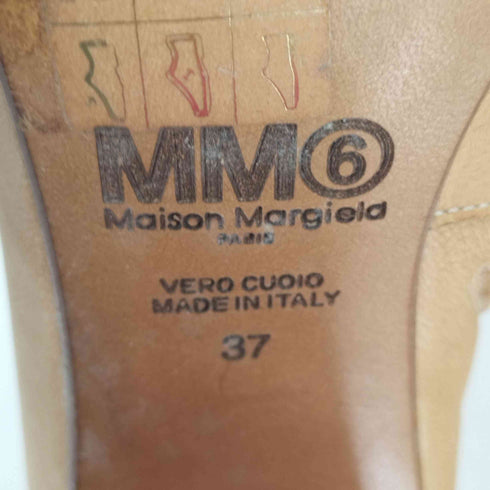 エムエムシックス メゾンマルジェラ MM6 Maison Margiela MADE IN ITALY ANKLE BOOTS WITH CUP HEELS カップヒールブーツ VERO CUOIO レディース EUR:37