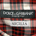 ドルチェアンドガッバーナ DOLCE&GABBANA SICILIA 切替 チェック柄シャツ メンズ 2