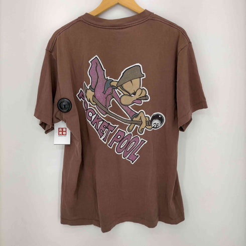 POCKET POOL MADE IN USA 両面プリントTシャツ 裾袖シングル メンズ import:L