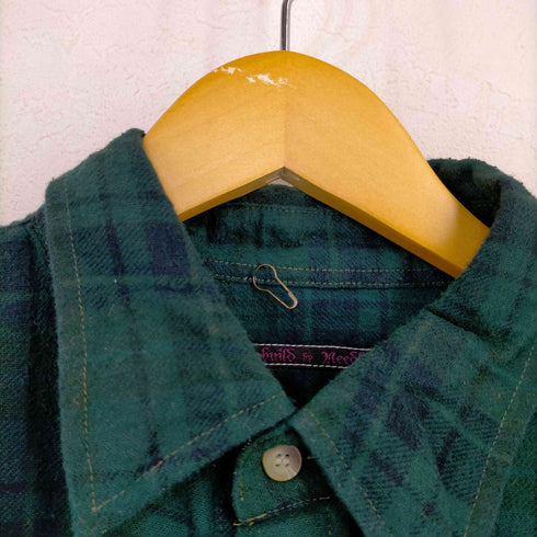 リビルドバイニードルズ rebuild by needles Flannel Shirt - 7 Cuts Zipped Wide Shirt メンズ