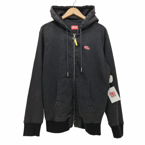 ディーゼル DIESEL D-Gir Track Denim Hoodie ジップアップパーカー メンズ JPN:S