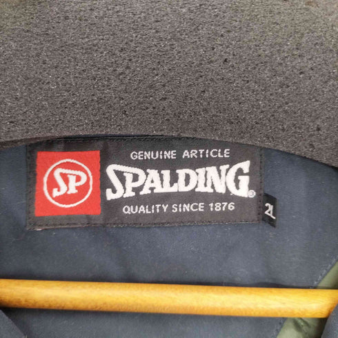 スポルディング SPALDING ロゴ刺繍 ナイロンジャケット メンズ 2L