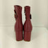 レッドヴァレンティノ RED VALENTINO MADE IN ITALY スタッズベルト シボ革 ショートブーツ VERO CUOIO レディース EUR:37