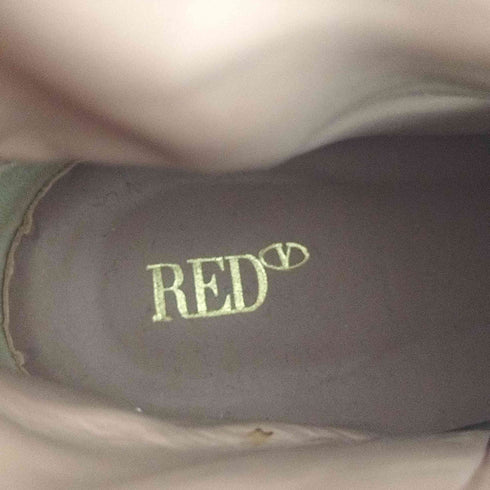 レッドヴァレンティノ RED VALENTINO MADE IN ITALY スタッズベルト シボ革 ショートブーツ VERO CUOIO レディース EUR:37