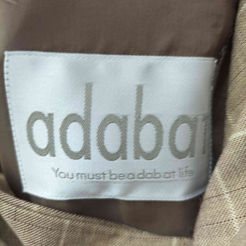 アダバット adabat 3B テーラードジャケット チェック メンズ