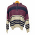 ステューシー Stussy ボーダーハーフジップスウェット レディース import:M
