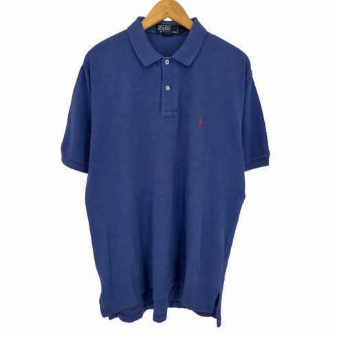 ポロバイラルフローレン Polo by RALPH LAUREN 90s ポニー刺繍 鹿の子ポロシャツ メンズ import:L