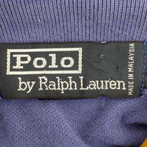 ポロバイラルフローレン Polo by RALPH LAUREN 90s ポニー刺繍 鹿の子ポロシャツ メンズ import:L