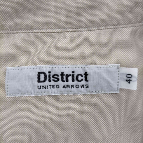 ディストリクトユナイテッドアローズ District UNITED ARROWS L/S ラウンドカラーシャツ メンズ US:40