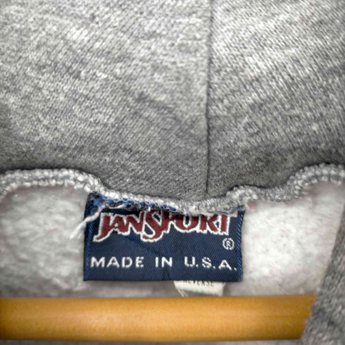 ジャンスポーツ JanSport MADE IN USA フロントプリントプルオーバーパーカー メンズ 42-44