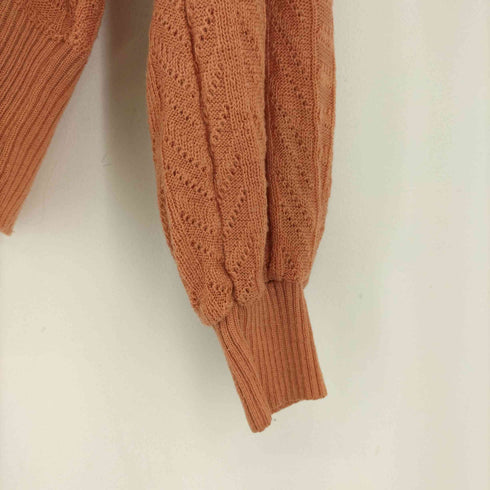 garland MADE IN USA フリルカラー コットンレーシーニット レディース US:10