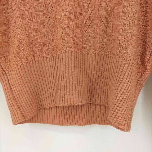 garland MADE IN USA フリルカラー コットンレーシーニット レディース US:10