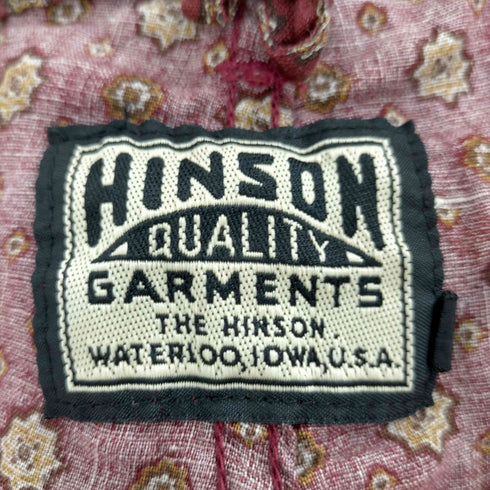 ヒンソン HINSON 総柄リネンショーツ メンズ JPN:M