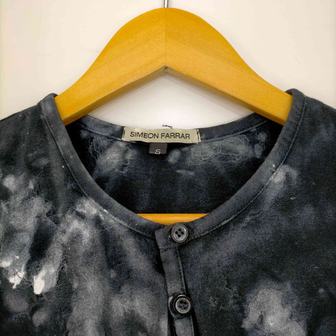シメオンファラー SIMEON FARRAR Y2K ペイント加工 ヘンリーネックカットソー メンズ import:S