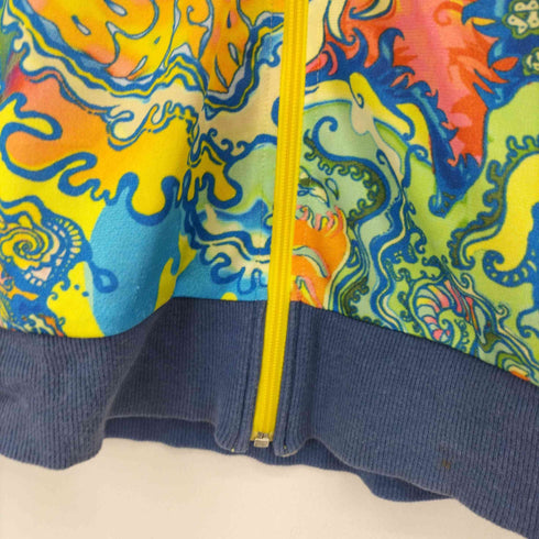 PSYCHEDELIC LOVE CLOTHES 総柄サテンジャージ Y2K レディース ONE SIZE