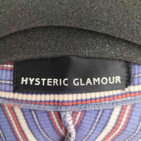 ヒステリックグラマー HYSTERIC GLAMOUR スクエアネック ボーダーリブニットトップス レディース FREE
