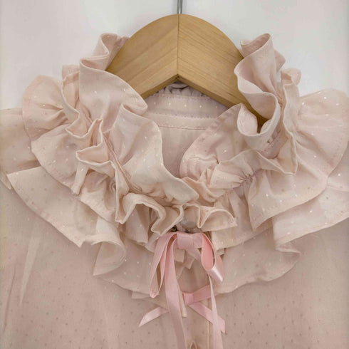 Angelic Pretty ドット柄 リボンフリルシャツ レディース