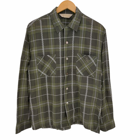ザスタイリストジャパン The Stylist Japan コットンポリ 開襟チェックシャツ メンズ JPN:L