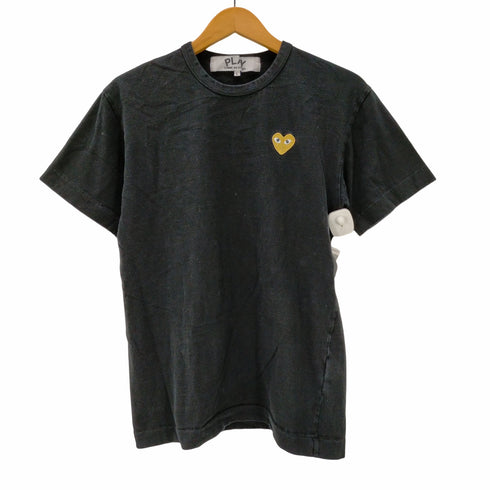 プレイコムデギャルソン PLAY COMME des GARCONS S/S ゴールドワッペンプリントTシャツ メンズ JPN:L