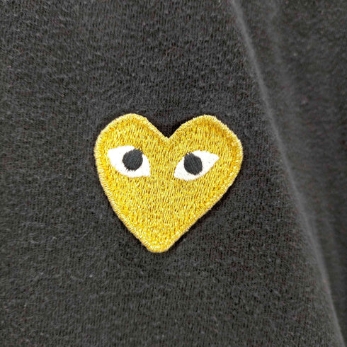 プレイコムデギャルソン PLAY COMME des GARCONS S/S ゴールドワッペンプリントTシャツ メンズ JPN:L