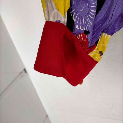 エスカーダ ESCADA MADE IN GERMANY 総柄シルクシャツ レディース JPN:38