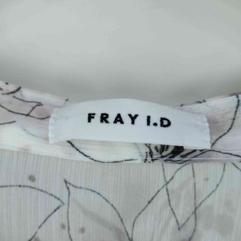 フレイアイディー FRAY I.D ラインアートシフォンクレープワンピース レディース